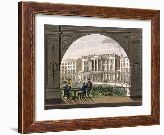 London Institution, Finsbury Circus, C1820-null-Framed Giclee Print