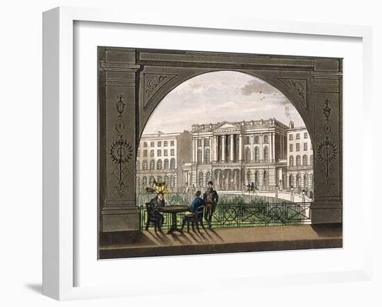 London Institution, Finsbury Circus, C1820-null-Framed Giclee Print