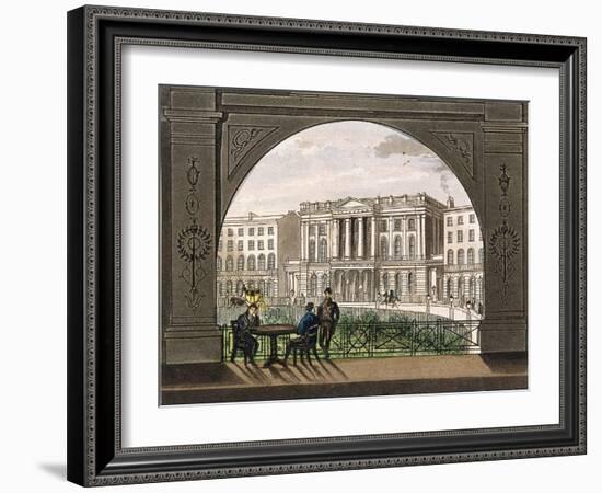 London Institution, Finsbury Circus, C1820-null-Framed Giclee Print