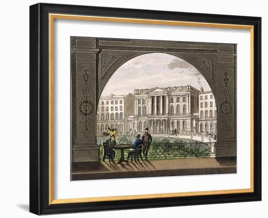 London Institution, Finsbury Circus, C1820-null-Framed Giclee Print