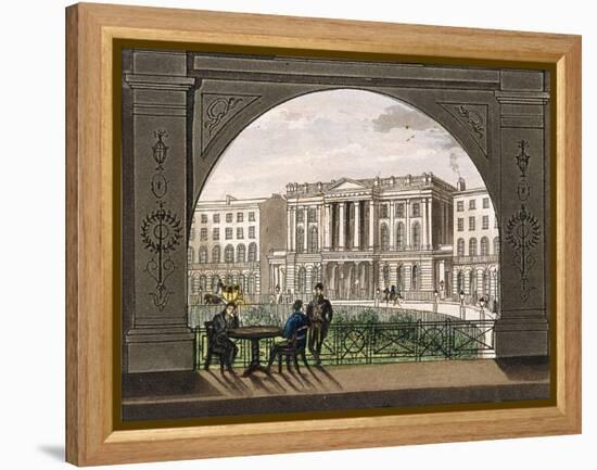 London Institution, Finsbury Circus, C1820-null-Framed Premier Image Canvas