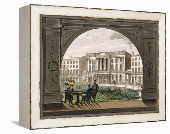 London Institution, Finsbury Circus, C1820-null-Framed Premier Image Canvas