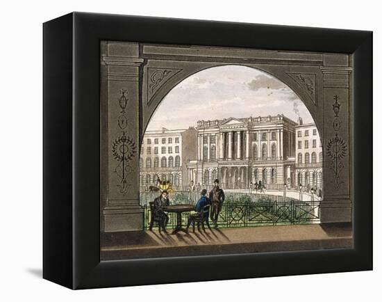 London Institution, Finsbury Circus, C1820-null-Framed Premier Image Canvas