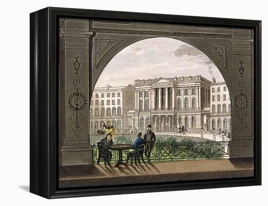 London Institution, Finsbury Circus, C1820-null-Framed Premier Image Canvas