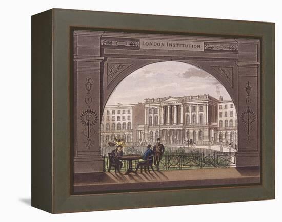 London Institution, Finsbury Circus, C1820-null-Framed Premier Image Canvas