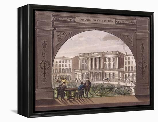 London Institution, Finsbury Circus, C1820-null-Framed Premier Image Canvas