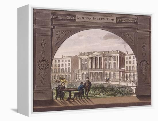 London Institution, Finsbury Circus, C1820-null-Framed Premier Image Canvas