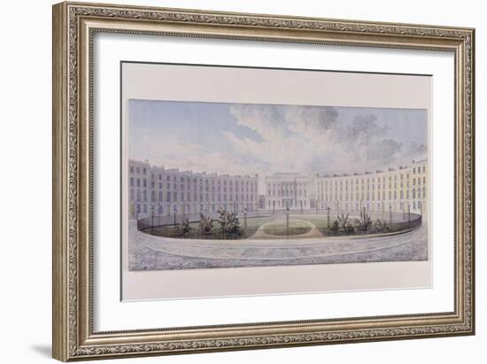 London Institution, Finsbury Circus, London, C1820-null-Framed Giclee Print