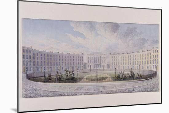 London Institution, Finsbury Circus, London, C1820-null-Mounted Giclee Print
