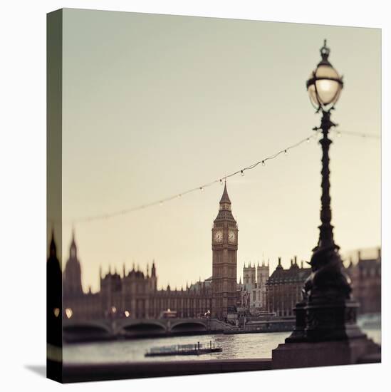 London Love Poem-Irene Suchocki-Framed Stretched Canvas