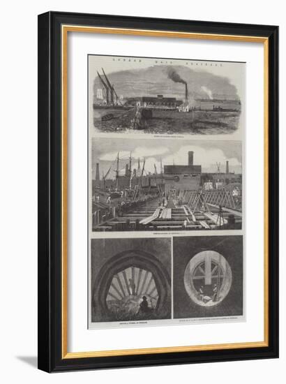 London Main Drainage-null-Framed Giclee Print