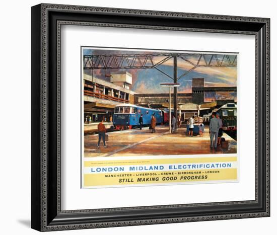 London Midland Electrification, Still Making Good Progress-null-Framed Art Print