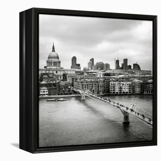 London Millenium Bridge-Nina Papiorek-Framed Premier Image Canvas