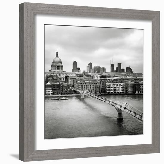 London Millenium Bridge-Nina Papiorek-Framed Photographic Print