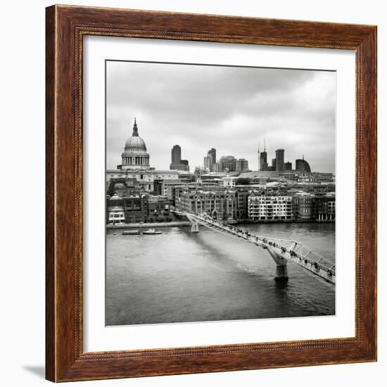 London Millenium Bridge-Nina Papiorek-Framed Photographic Print