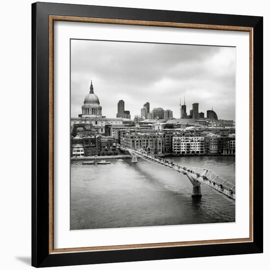 London Millenium Bridge-Nina Papiorek-Framed Photographic Print