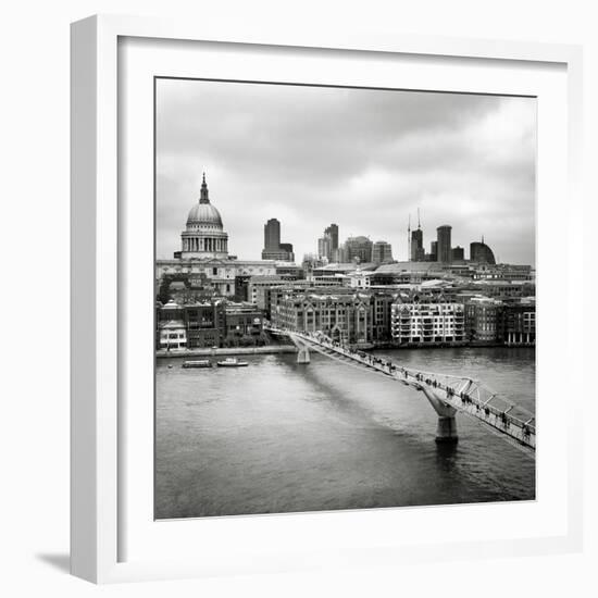 London Millenium Bridge-Nina Papiorek-Framed Photographic Print