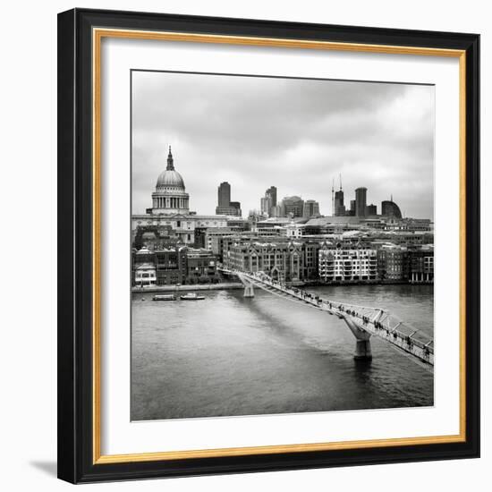 London Millenium Bridge-Nina Papiorek-Framed Photographic Print