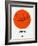 London Orange Subway Map-NaxArt-Framed Art Print