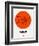 London Orange Subway Map-NaxArt-Framed Art Print