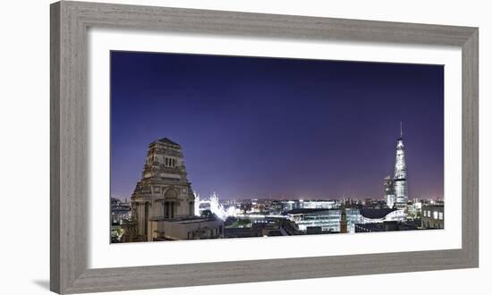 London, Panorama, Trinity House, Jewel House at the Tower of London, Roof Terrace Mint Hotel-Axel Schmies-Framed Photographic Print