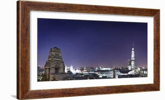 London, Panorama, Trinity House, Jewel House at the Tower of London, Roof Terrace Mint Hotel-Axel Schmies-Framed Photographic Print