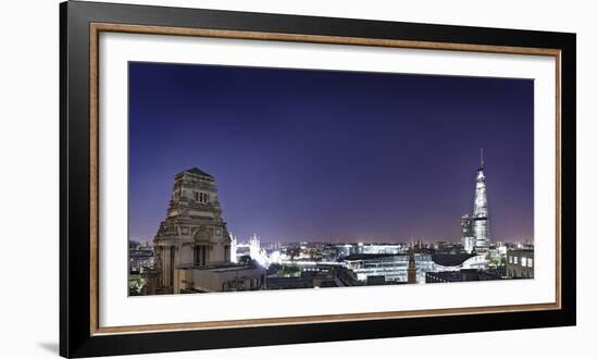 London, Panorama, Trinity House, Jewel House at the Tower of London, Roof Terrace Mint Hotel-Axel Schmies-Framed Photographic Print