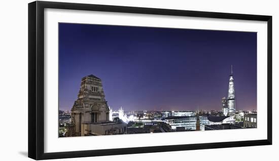 London, Panorama, Trinity House, Jewel House at the Tower of London, Roof Terrace Mint Hotel-Axel Schmies-Framed Photographic Print