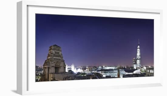 London, Panorama, Trinity House, Jewel House at the Tower of London, Roof Terrace Mint Hotel-Axel Schmies-Framed Photographic Print