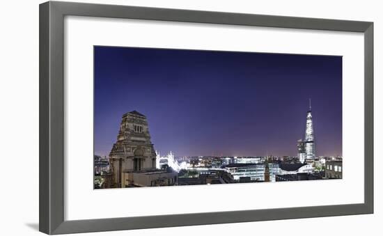 London, Panorama, Trinity House, Jewel House at the Tower of London, Roof Terrace Mint Hotel-Axel Schmies-Framed Photographic Print