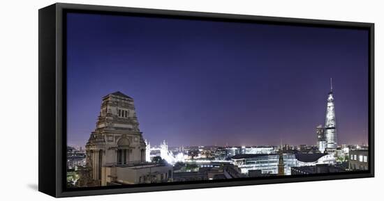 London, Panorama, Trinity House, Jewel House at the Tower of London, Roof Terrace Mint Hotel-Axel Schmies-Framed Premier Image Canvas