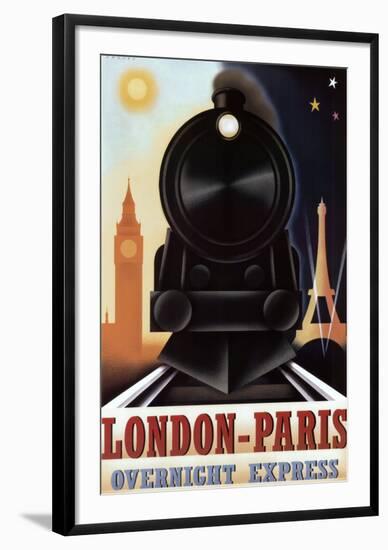 London-Paris Overnight Express-Steve Forney-Framed Art Print