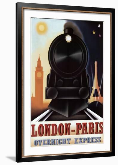 London-Paris Overnight Express-Steve Forney-Framed Art Print