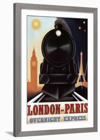 London-Paris Overnight Express-Steve Forney-Framed Art Print