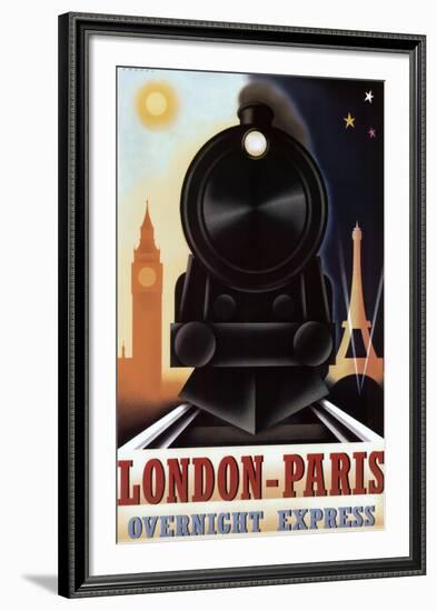 London-Paris Overnight Express-Steve Forney-Framed Art Print