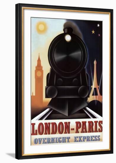 London-Paris Overnight Express-Steve Forney-Framed Art Print
