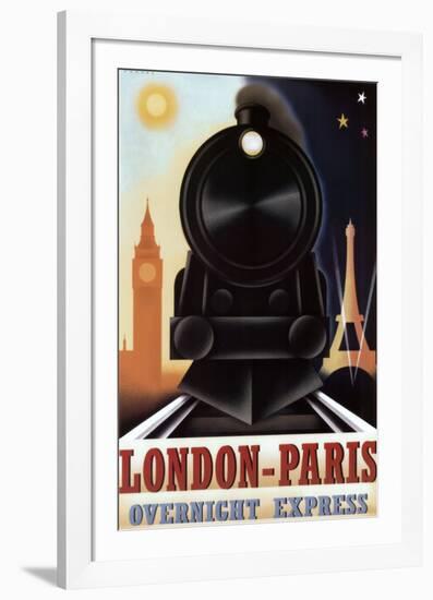 London-Paris Overnight Express-Steve Forney-Framed Art Print