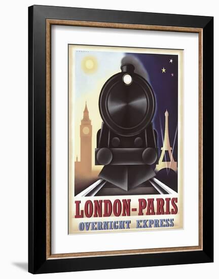 London-Paris Overnight Express-Steve Forney-Framed Giclee Print