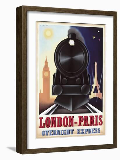 London-Paris Overnight Express-Steve Forney-Framed Art Print