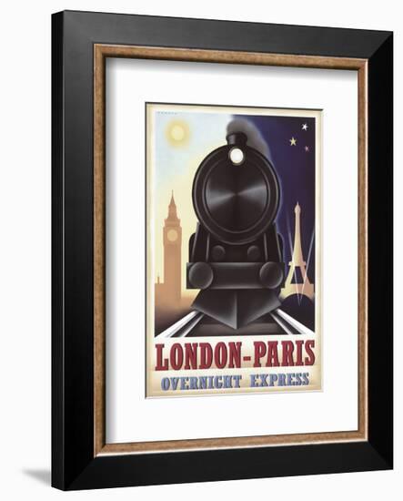 London-Paris Overnight Express-Steve Forney-Framed Art Print