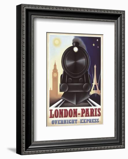 London-Paris Overnight Express-Steve Forney-Framed Art Print