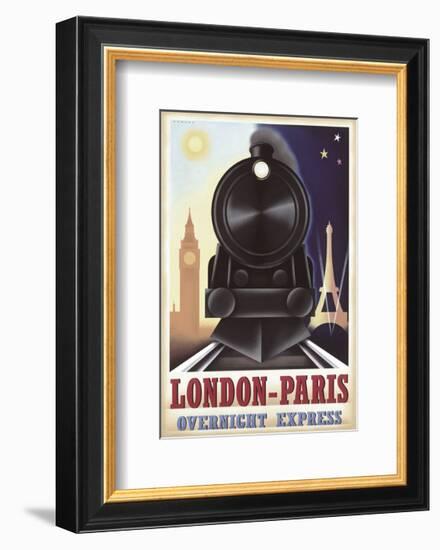 London-Paris Overnight Express-Steve Forney-Framed Art Print