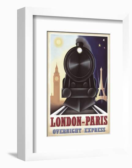 London-Paris Overnight Express-Steve Forney-Framed Art Print