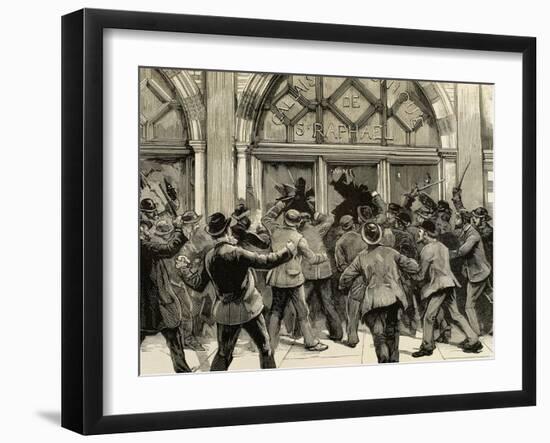 London, Picadilly, Socialist Agitation, February 8, 1886-null-Framed Giclee Print