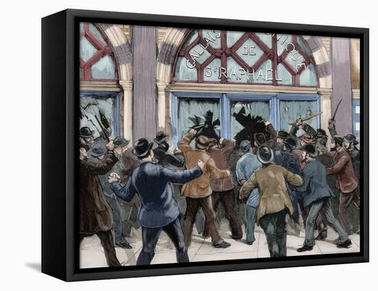 London. Picadilly. Socialist Agitation. February 8, 1886-null-Framed Premier Image Canvas