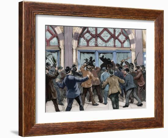 London. Picadilly. Socialist Agitation. February 8, 1886-null-Framed Giclee Print