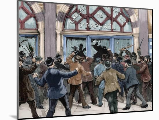 London. Picadilly. Socialist Agitation. February 8, 1886-null-Mounted Giclee Print