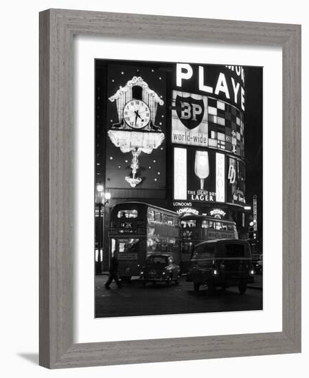 London, Piccadilly Circus-null-Framed Photographic Print