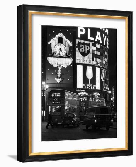 London, Piccadilly Circus-null-Framed Photographic Print