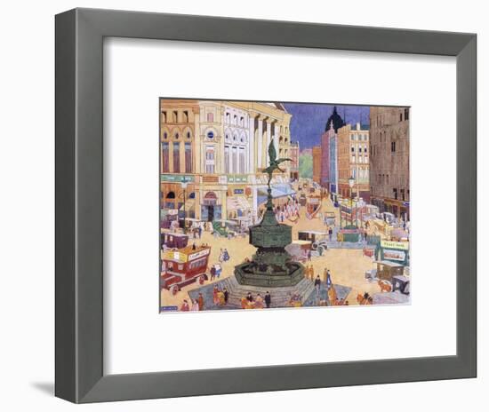 London, Piccadilly Circus-Edith Mary Garner-Framed Art Print